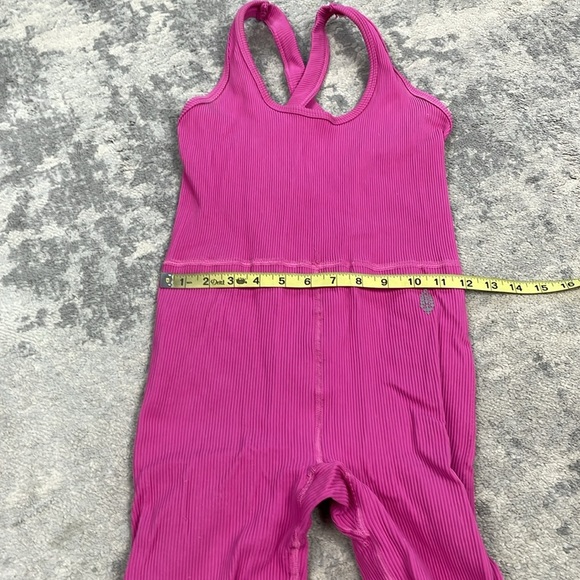 New FP Movement Free Throw One Piece Jumpsuit Pink Stretch Athletic Sz S - Picture 8 of 9